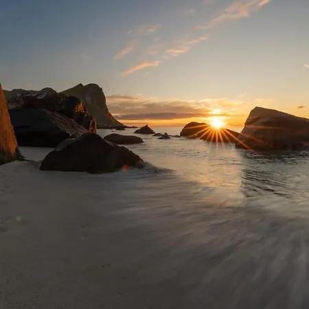 Superior Mountain View Lofoten 公寓 巴尔斯塔